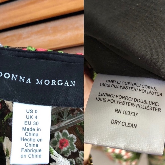 Donna Morgan | Mesh Floral Dress - Picture 2 of 5